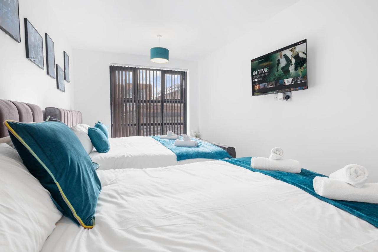 Ebra Stays - Choice Of 2 Or 3 Individual Beds - Luxury New Build Apartment ✪ City Centre, Digbeth ✓ Smart Tv'S & Large Corner Sofa - Birmingham Esterno foto